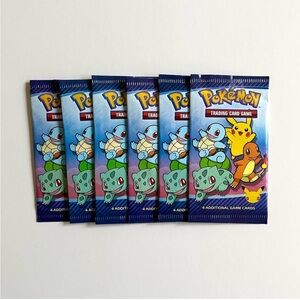 6 Pokémon Card Sealed Packs 2021 McDonald’s Anniversary